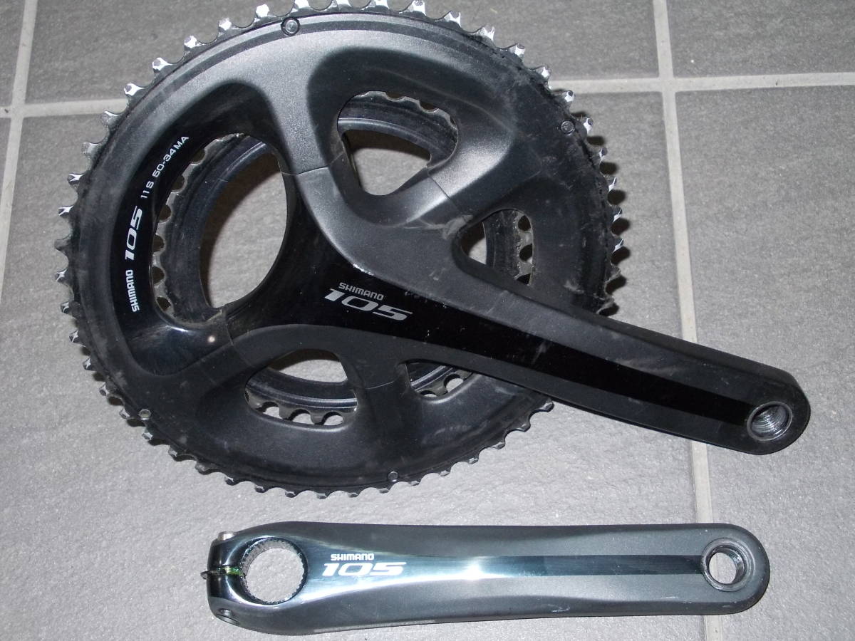 シマノSHIMANO 105クランク FC-5800 50-34t 172.5mm 中古品 - JChere
