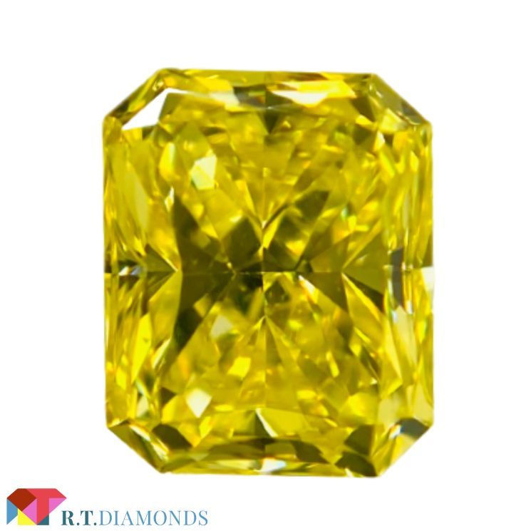 FANCY VIVID YELLOW* 0.608ct RCT/RT2060/CGL-