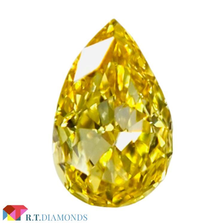 期間限定】 FANCY VIVID YELLOW 0.149ct PS/RT2063/CGL ダイヤモンド