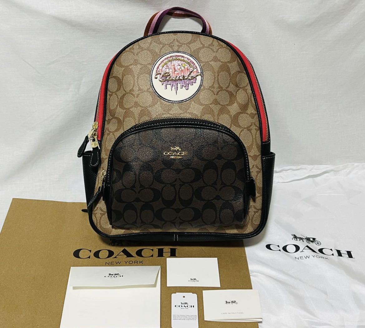 新品・未使用】 COACH ペイサー バックパック シグネチャー リュック-