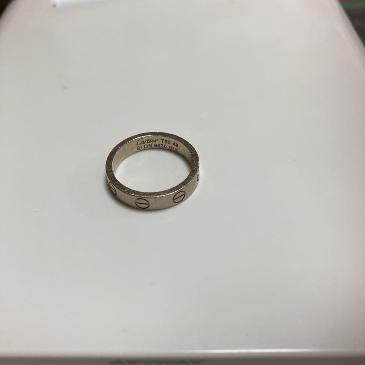 カルティエ】CARTIER ミニラブ リング・サイズ48 指輪 8号 18金 K18