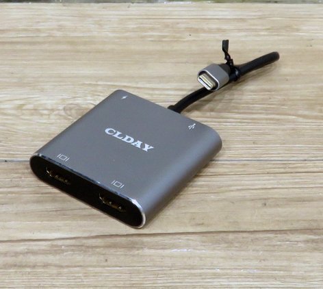 ★ ≪Clday USB C HDMIX2 Адаптер преобразования [T23052222]]