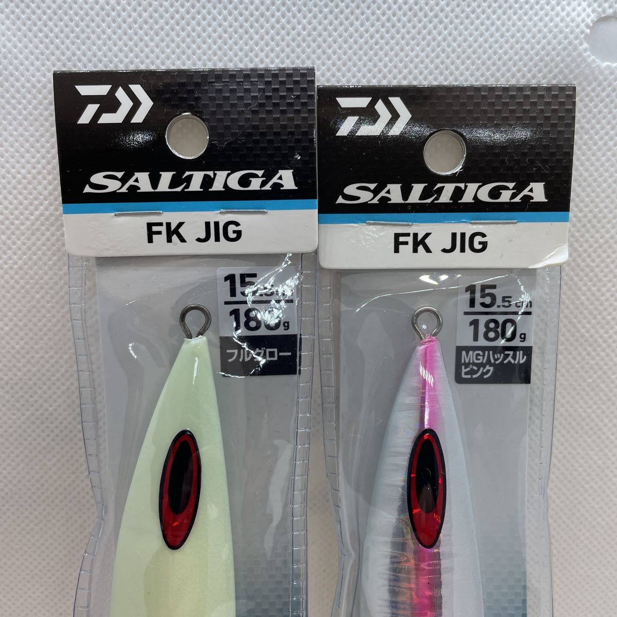 ★未使用 パケ入り 送料無料★① ダイワ FK JIG 180g 2本セット DAIWA 鉛モデル エフケー オフショア ジギング 根魚 青物 2個 ソルティガ_画像3