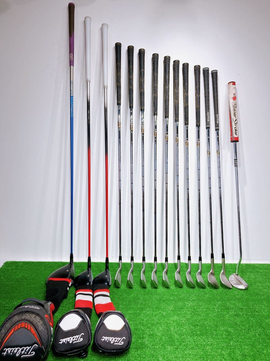 ☆イケメン メンズゴルフセット タイトリスト Titleist 豪華14本 フル