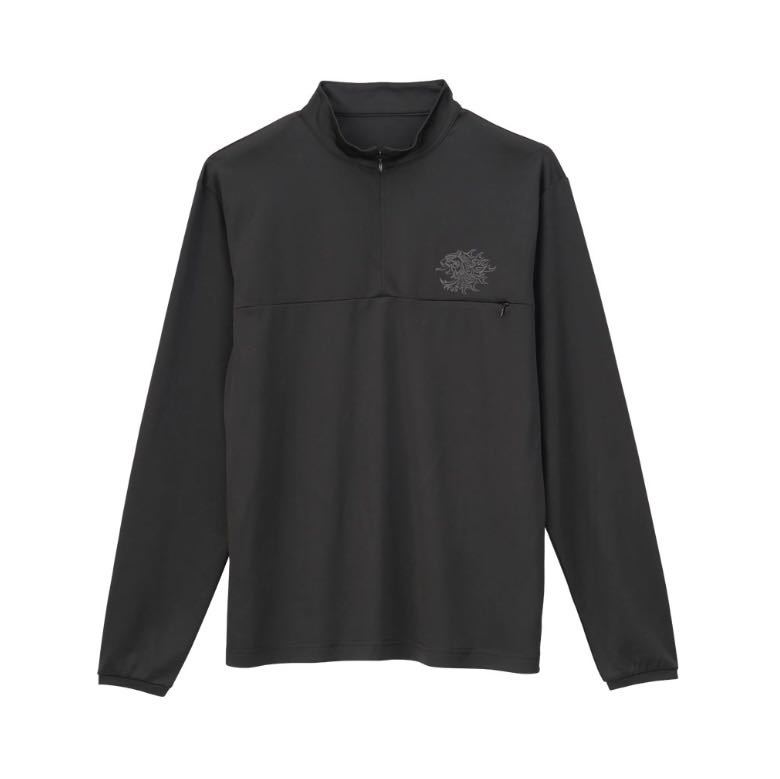 サンライン SUW-04215CW Lサイズ ブラック 小売価格 9500円 獅子ジップシャツ(長袖)