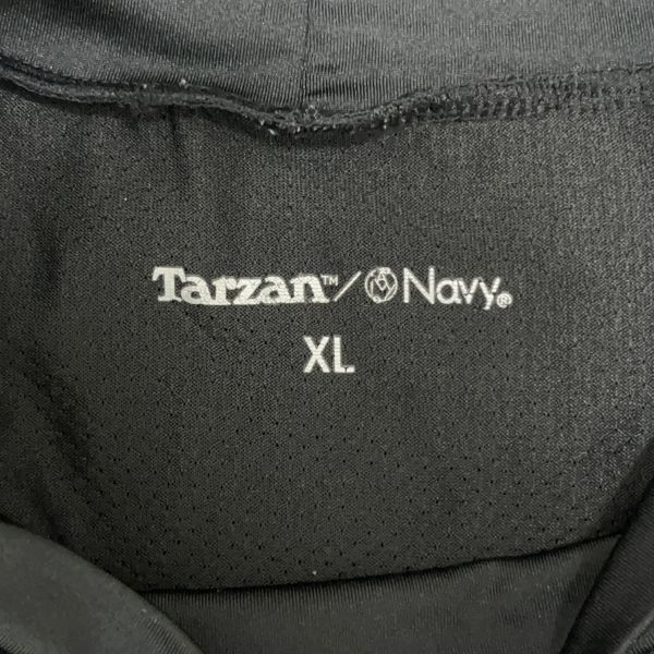Tarzan ターザン Navy メンズ 長袖 トップス スポーツウェア XLサイズ 大きいサイズ ハイネック ブラック レッド グレー 機能生地 メッシュ_画像7