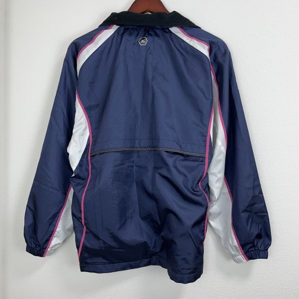 MIZUNO ミズノ メンズ 長袖 トップス 上着 スポーツ ウェア ジャケット SSサイズ 小さいサイズ 防寒具 あったか素材 フード付き ネイビー_画像5