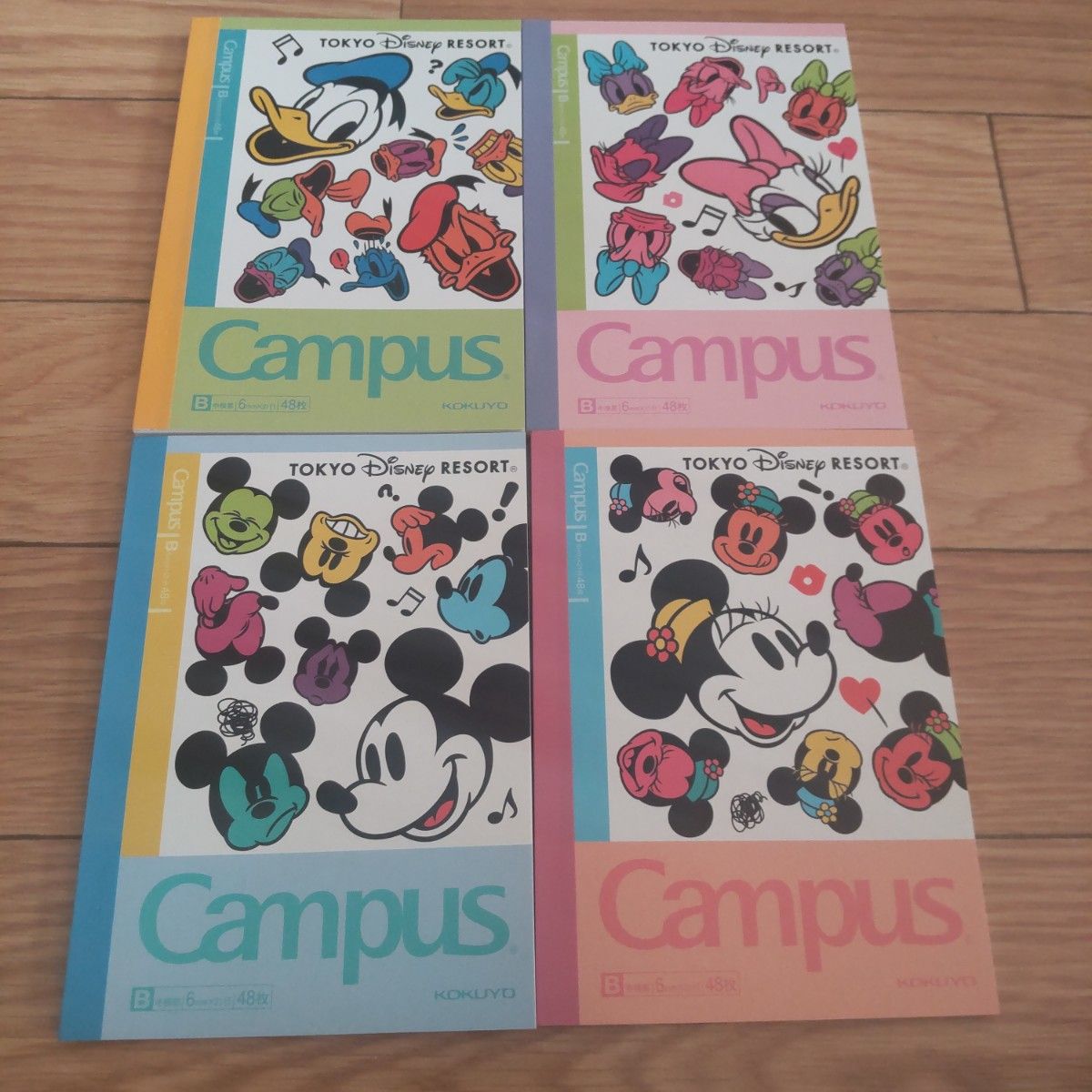 東京ディズニーリゾート ディズニー　キャンパスノート　ミニサイズ　4冊セット