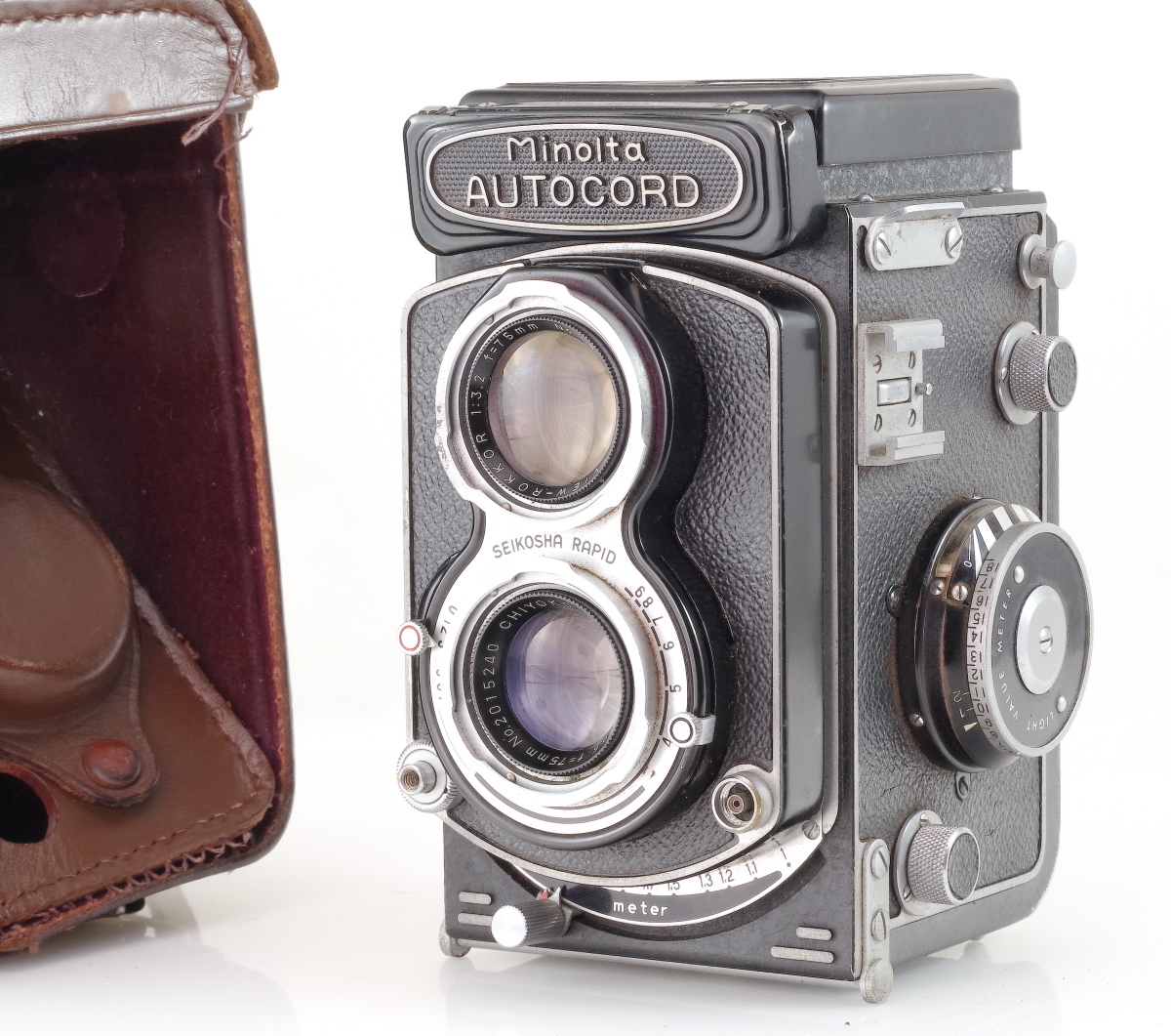 ☆動作品☆ ミノルタ 二眼 MINOLTA AUTOCODE ケース 付き #p158 ☆動作品☆ ミノルタ 二眼 MINOLTA AUTOCODE ケース 付き #p158