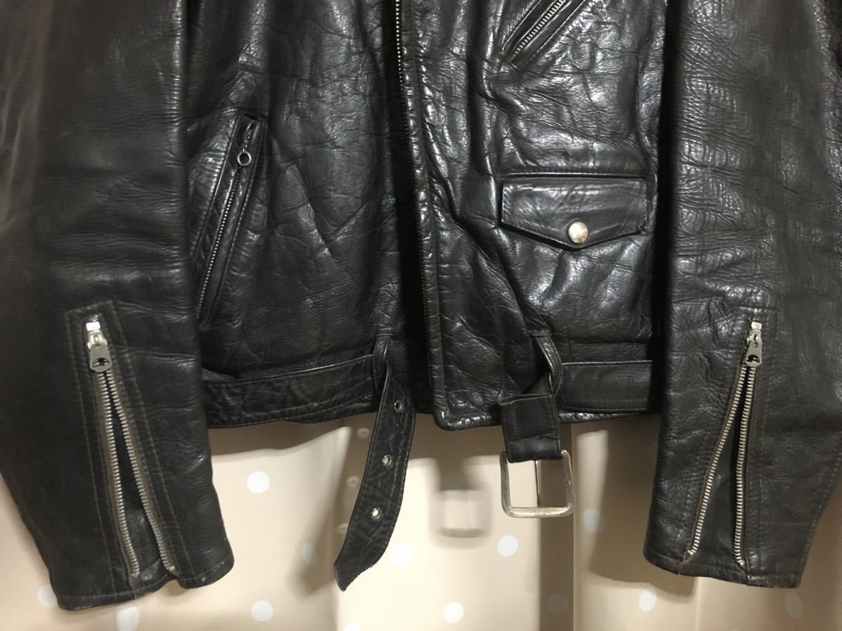 50s ヴィンテージ Campus ステアハイド ライダースジャケット 検