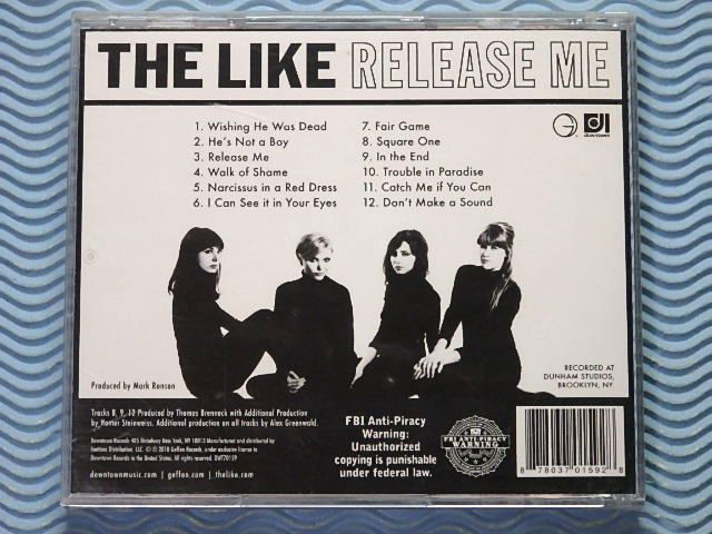 [輸入盤]ザ・ライク「リリース・ミー/Release Me」The Like/Mark Ronson/マーク・ロンソン/2010年/ガールズ・ポップ/US盤/名盤_画像2