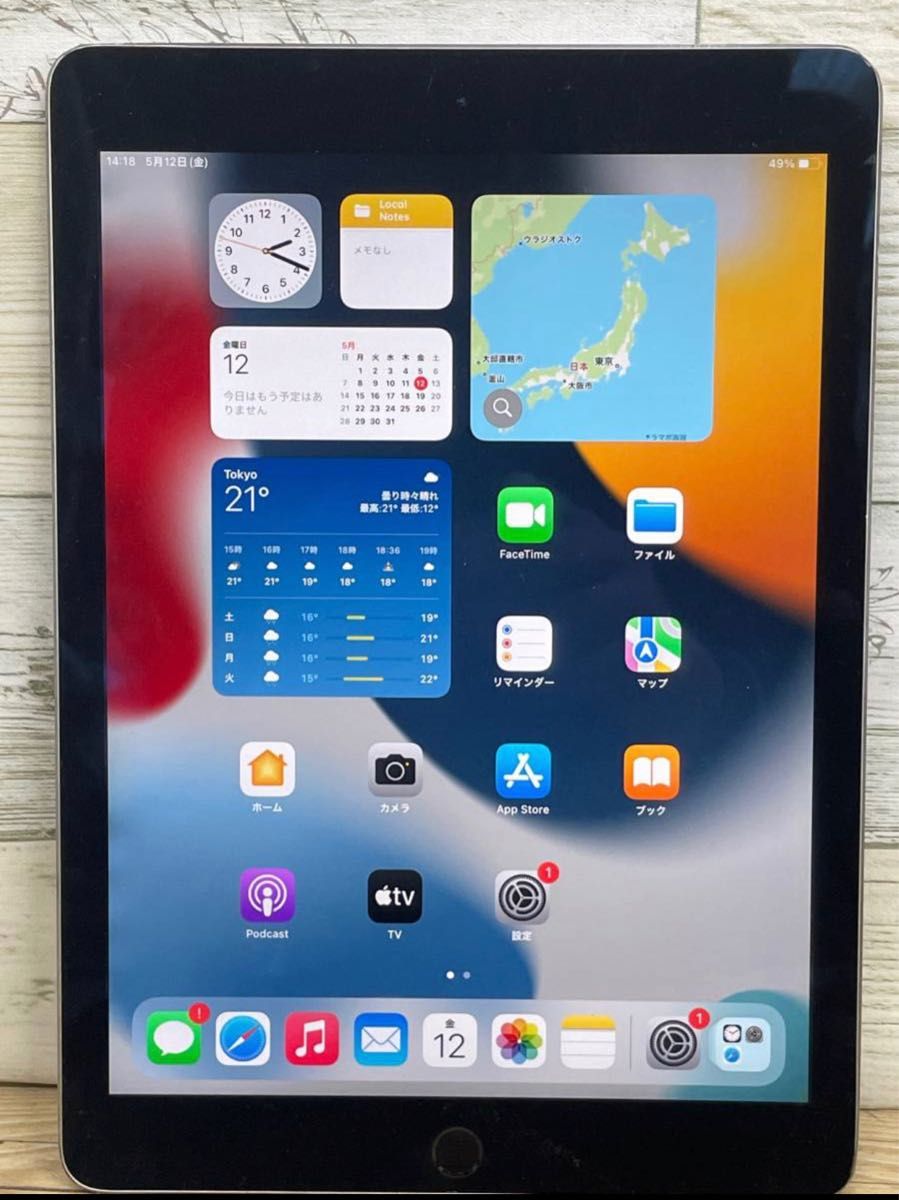 Apple iPad Air 2 16GB Wi-Fi スペースグレー  動作品