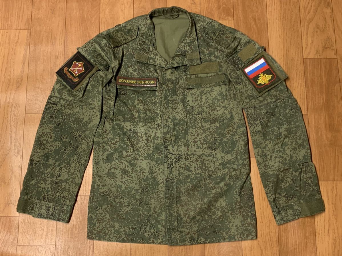 ロシア軍 現行型 デジタルフローラ迷彩戦闘服 上下セット② 44-46 3/4