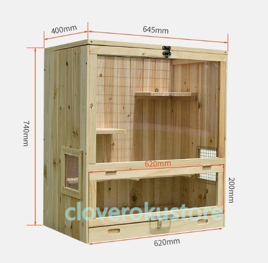  new arrival * quality guarantee * large pet cage breeding cage small animals cage hamster Tonari no Totoro squirrel construction type natural Japanese cedar material . corrosion material 