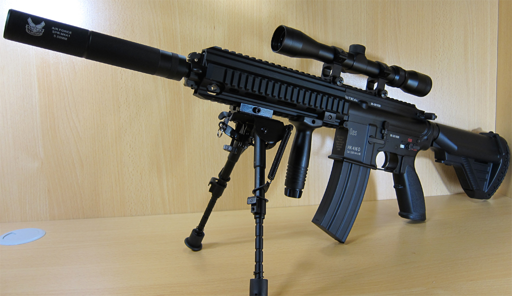 東京マルイ 次世代 HK416D スナイパー仕様 ライフルスコープ 
