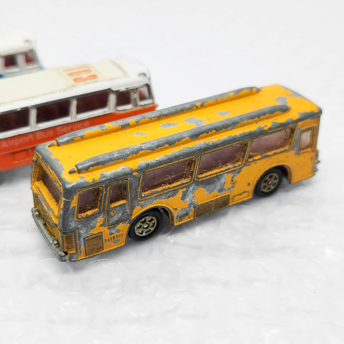 [ST-01408] トミカ 日本製 黒箱 旧ホイール バス 3台セット FUSO HATO BUS, MITSUBISHI FUSO BUS No.41 No.1 レア ヴィンテージ ミニカー_画像6