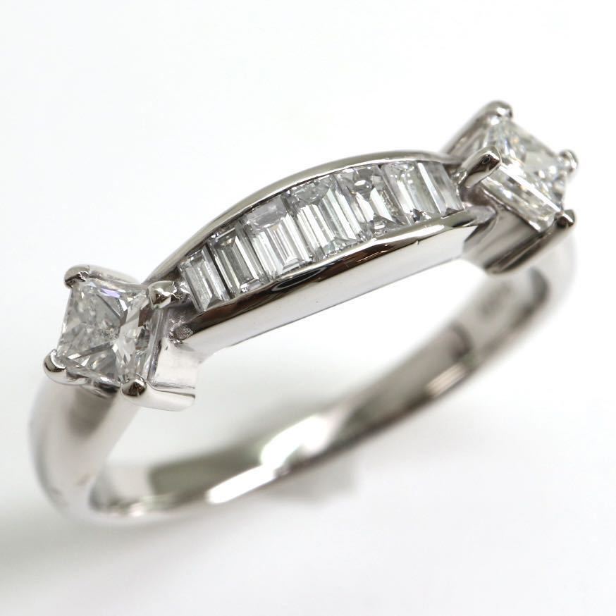 天然ダイヤモンドリング〉m 0.71ct PT900 15号5.3g diamond jewelry