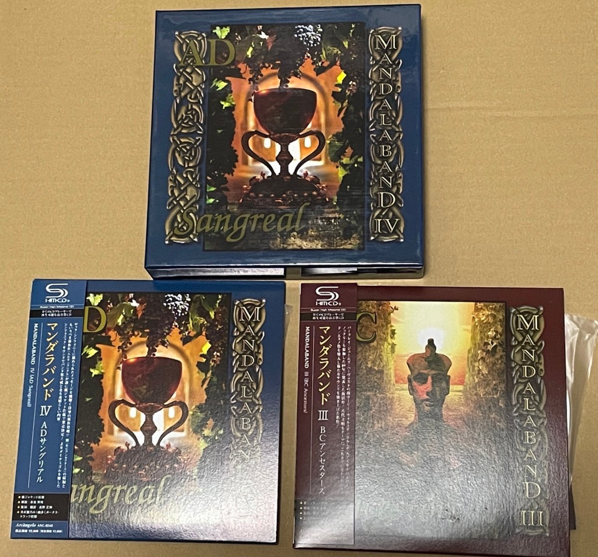 送料込 特典BOX付き SHM-CD Mandalaband - III BC Ancestors, IV AD Sangreal 2作品セット / マンダラバンド / ARC8045, ARC8046_画像1