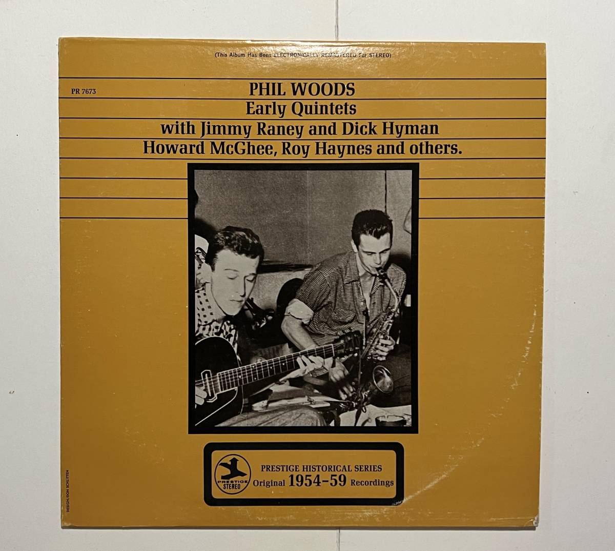 【中古ＬＰ・USオリジナル盤】 Phil Woods Early Quintets（盤質 EX以上、ジャケット VG+）_画像1