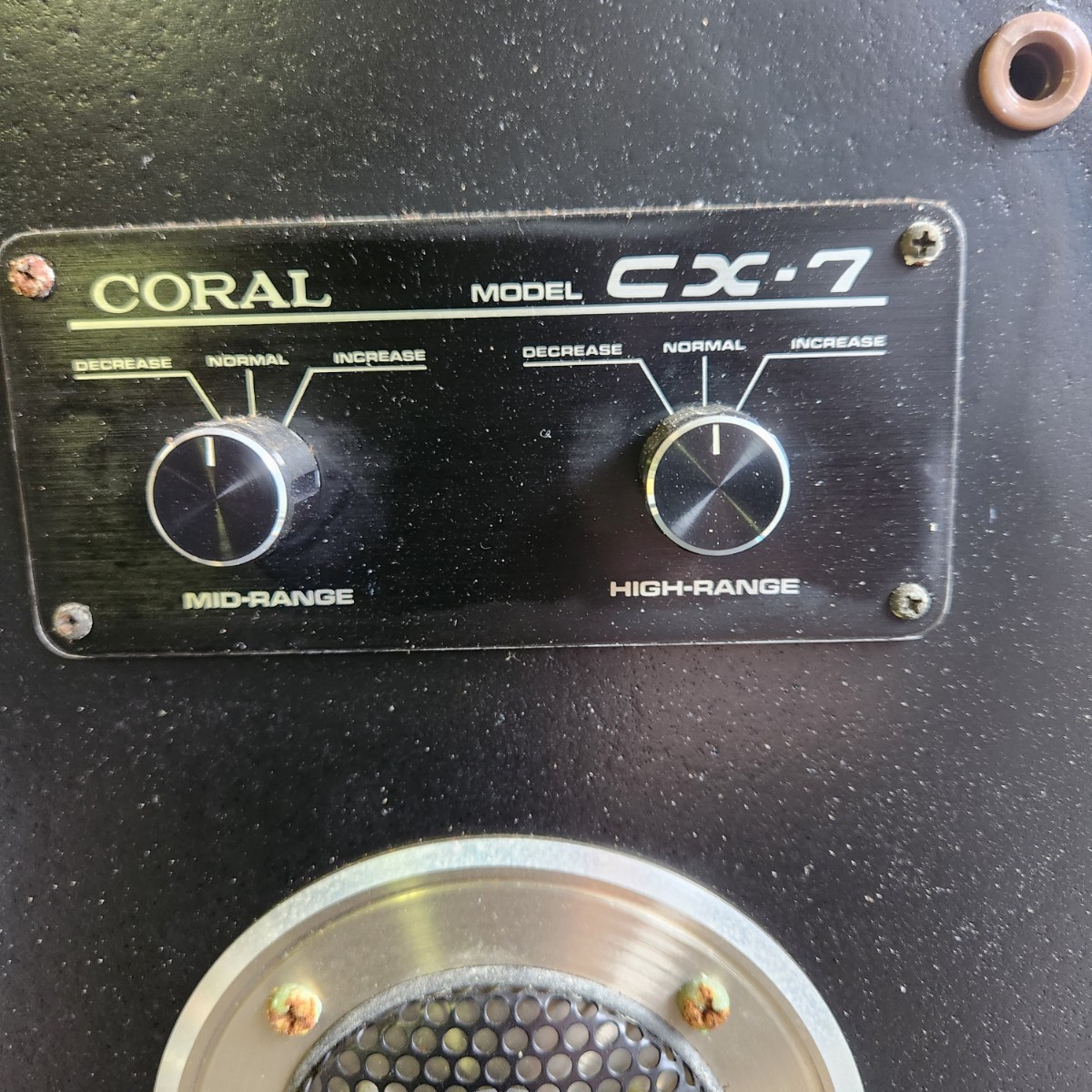 CORAL CX-7 スピーカーペア 動作確認済 コーンへこみあり