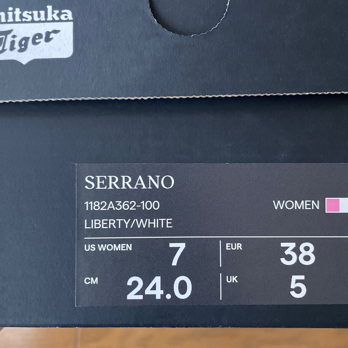 新品　オニツカタイガー　セラーノ　リバティ　SERRANO Liberty 24cm