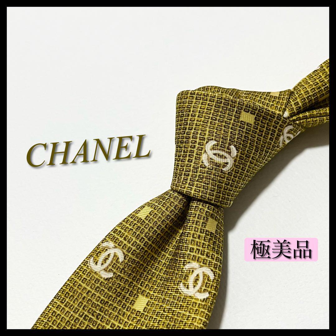 お買得】 ココマーク ネクタイ シャネル CHANEL 極美品 ロゴ チェーン