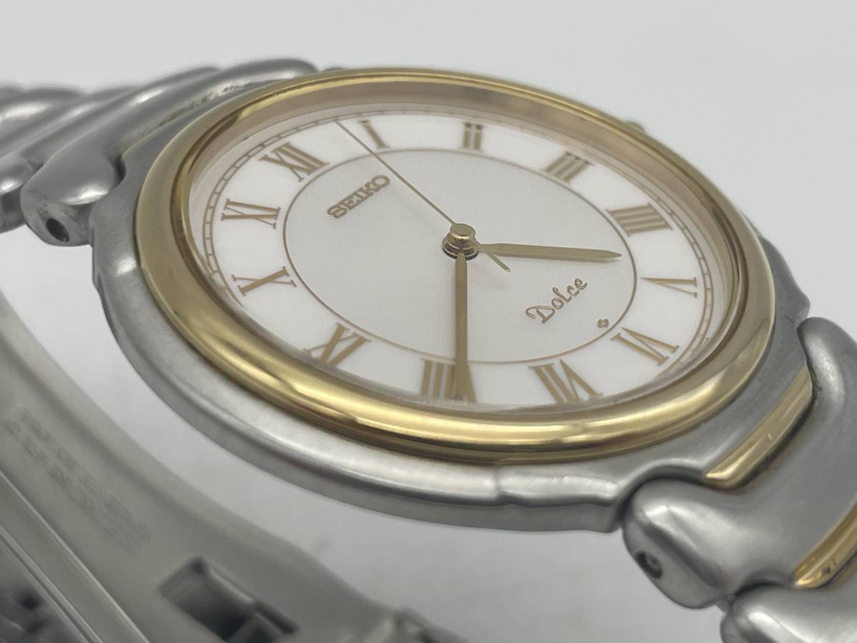 SEIKO セイコー　本物　DOLCE ドルチェ　5E31-6A20　ツートンダイヤル　メンズ腕時計　稼働品_画像9