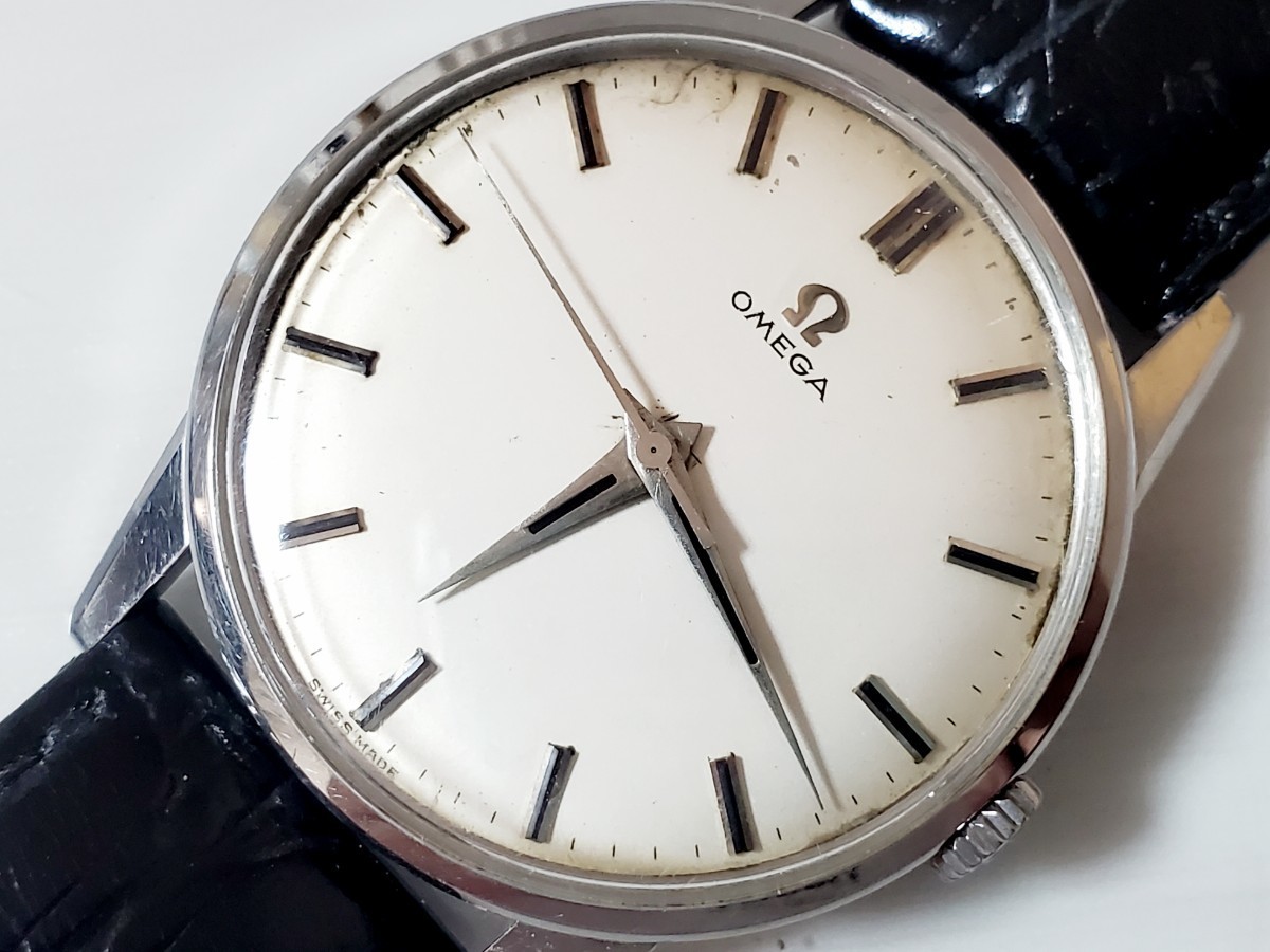 国内発送 紳士用機械式腕時計 オメガ OMEGA 手巻式 大きめフェイス メンズクラシックモデル その他
