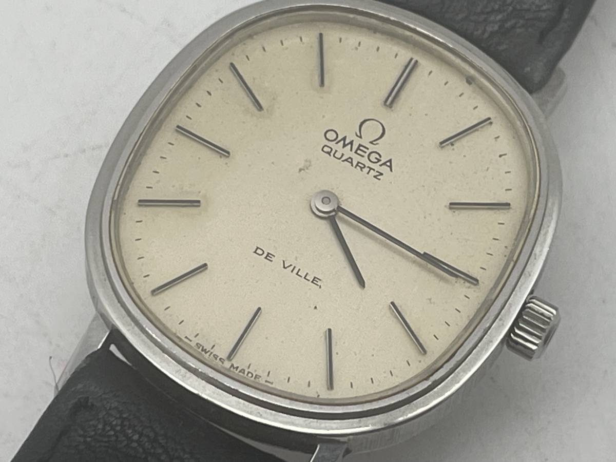 OMEGA オメガ　本物　Deville デビル　レアプッシュ式リューズ　メンズ腕時計　ヴィンテージタイプ　稼働品_画像1