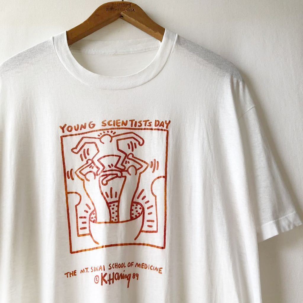 89年 KEITH HARING Tシャツ XL位 ビンテージ 80s 80年代 キースヘリング ポップアート オリジナル ヴィンテージ_画像1