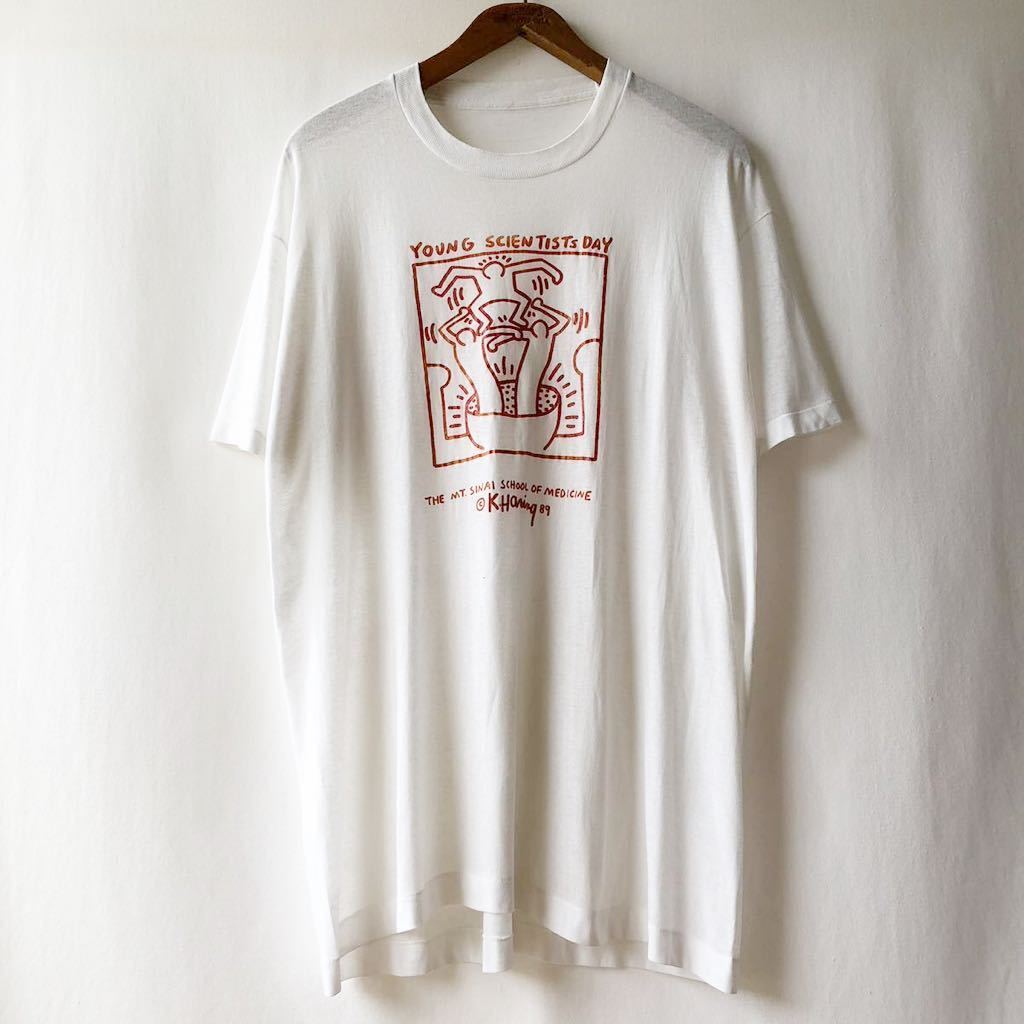 89年 KEITH HARING Tシャツ XL位 ビンテージ 80s 80年代 キースヘリング ポップアート オリジナル ヴィンテージ_画像2