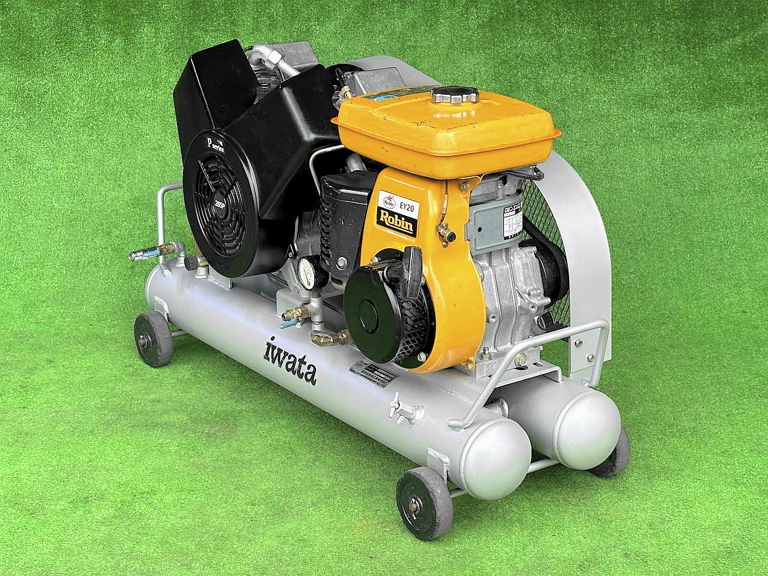 IWATA SUE-222PBC エンジンコンプレッサー 岩田塗装機