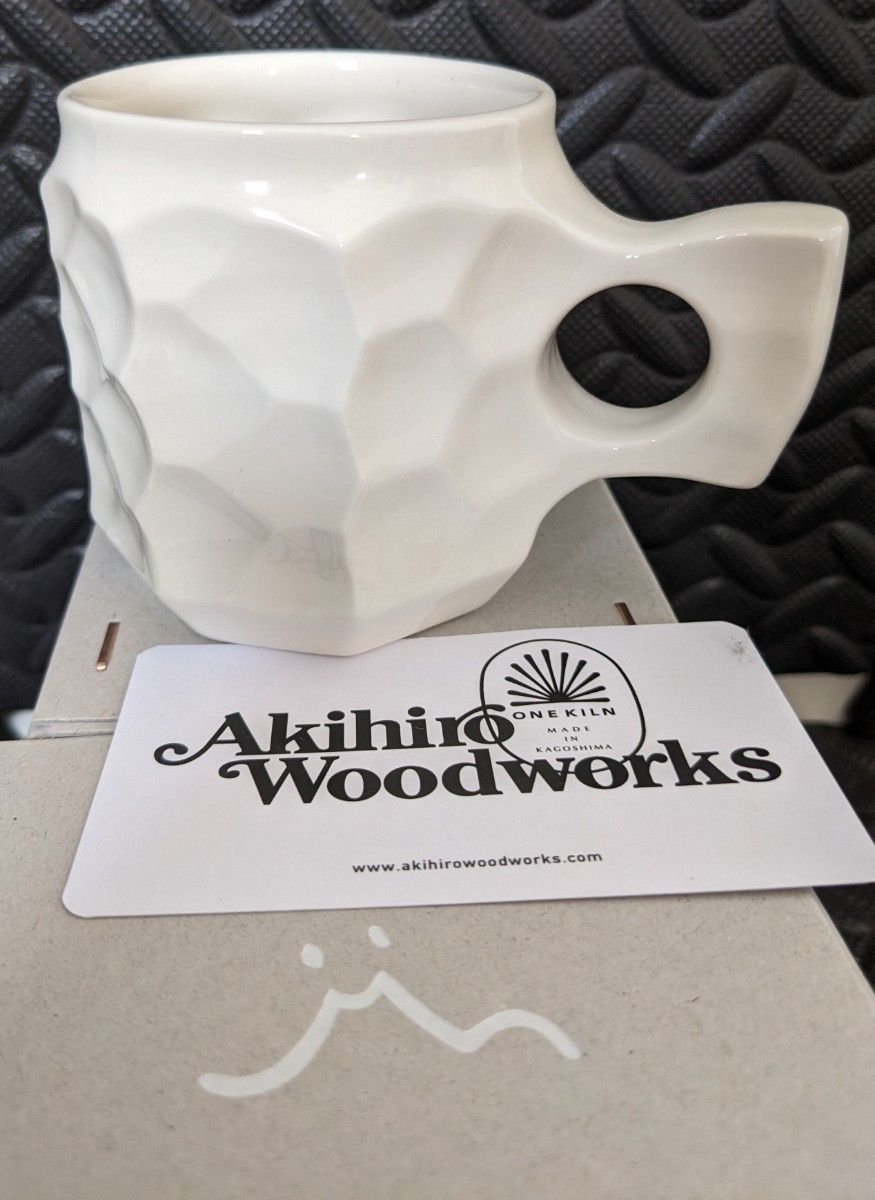 【新品未使用】AKIHIRO WOODWORKS JINCUP CERAMIC 白磁 M アキヒロウッドワークス ジンカップ
