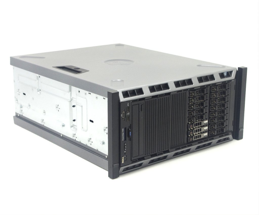 DELL PowerEdge T430 Xeon E5-2603 v4 1.7GHz 32GB 1.8TBx3台(SAS2.5インチ/12Gbps/RAID5構成) DVD-ROM AC*2 PERC H330 ラックマウント仕様
