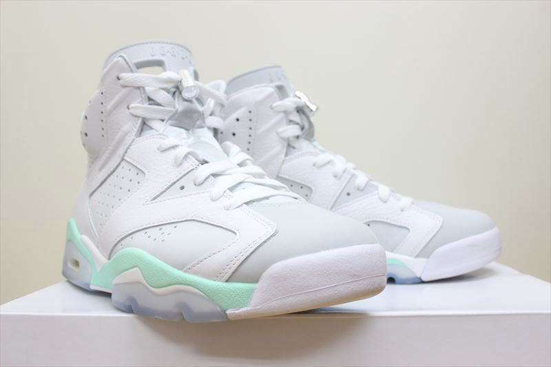 中古 NIKE WMNS AIR JORDAN 6 RETRO MINT FOAM 27.5cm ウィメンズ エア