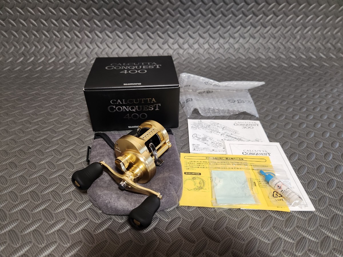 1円スタート 新品未使用 シマノ 18 カルカッタコンクエスト 400 右