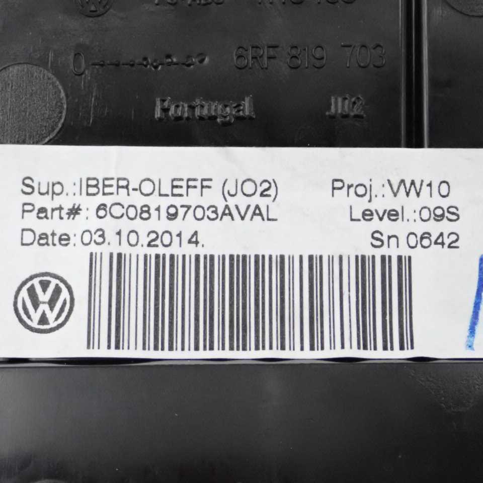 平成27年 フォルクスワーゲン VW ポロ 6RCJZ 純正 エアコン吹き出し口 ルーバー 左 助手席 中古 即決_画像5