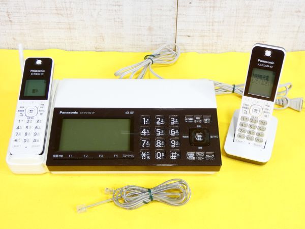 ● Panasonic パナソニック デジタルコードレス 普通紙ファックス FAX おたっくす KX-PD102DL 子機1台付き 電話機※通電OK  ジャンク扱い@80