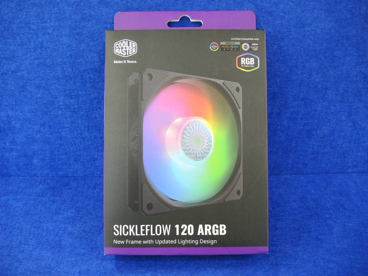 2022 COOLERMASTER SickleFlow 120 ARGB ケースファン i9tmg.com.br