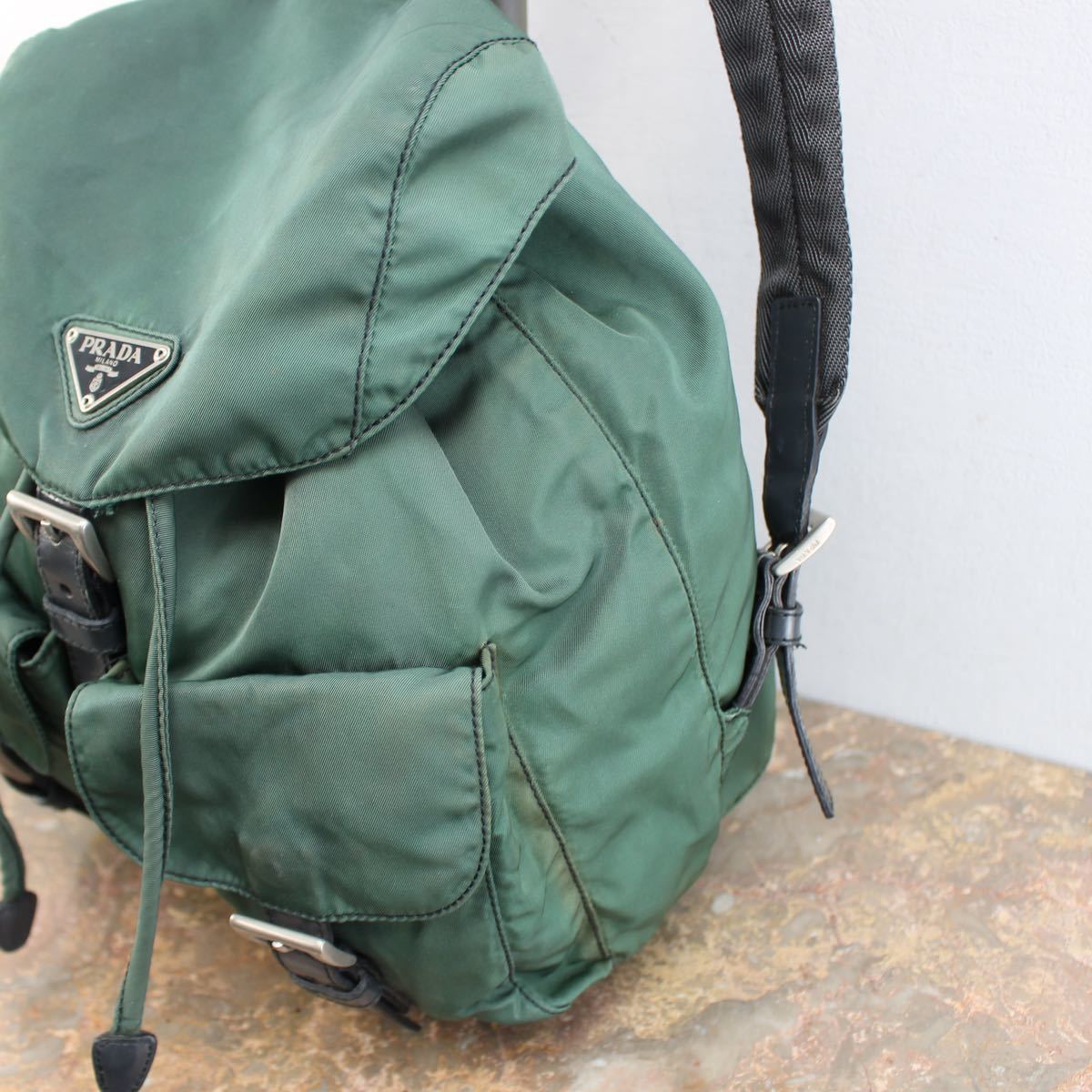 PRADA LOGO NYLON RUCK SUCK MADE IN ITALY/プラダロゴナイロンリュックサック