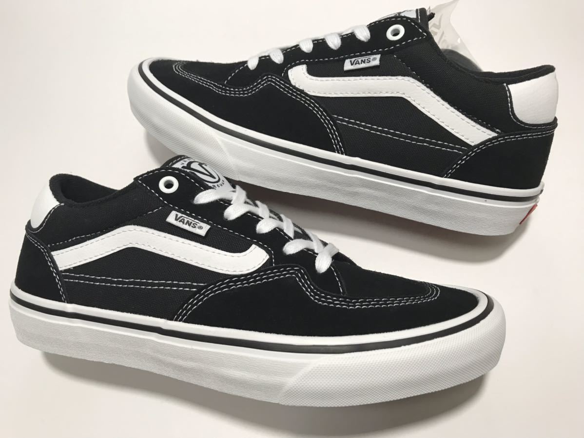 未使用!! VANS バンズ SKATE ROWAN Black White スケート ローワン ゾリラ 黒 x 白 27cm us 9.0_画像5