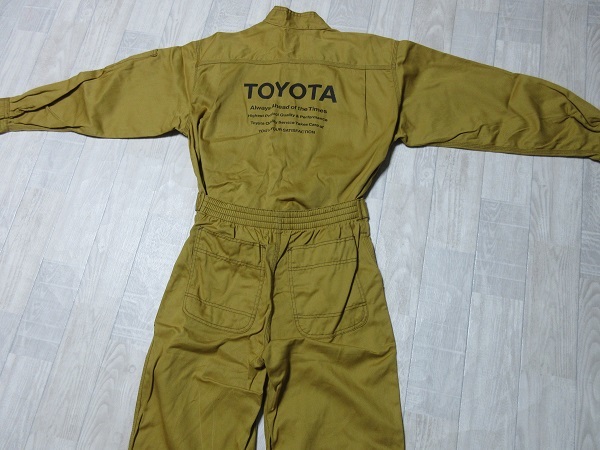 『 送料無料！』 【美品！】《非売品》《昭和の時代！レトロ！》【トヨタ・TOYOTA】作業服！長袖メカニックツナギ・オールインワン・S_画像8