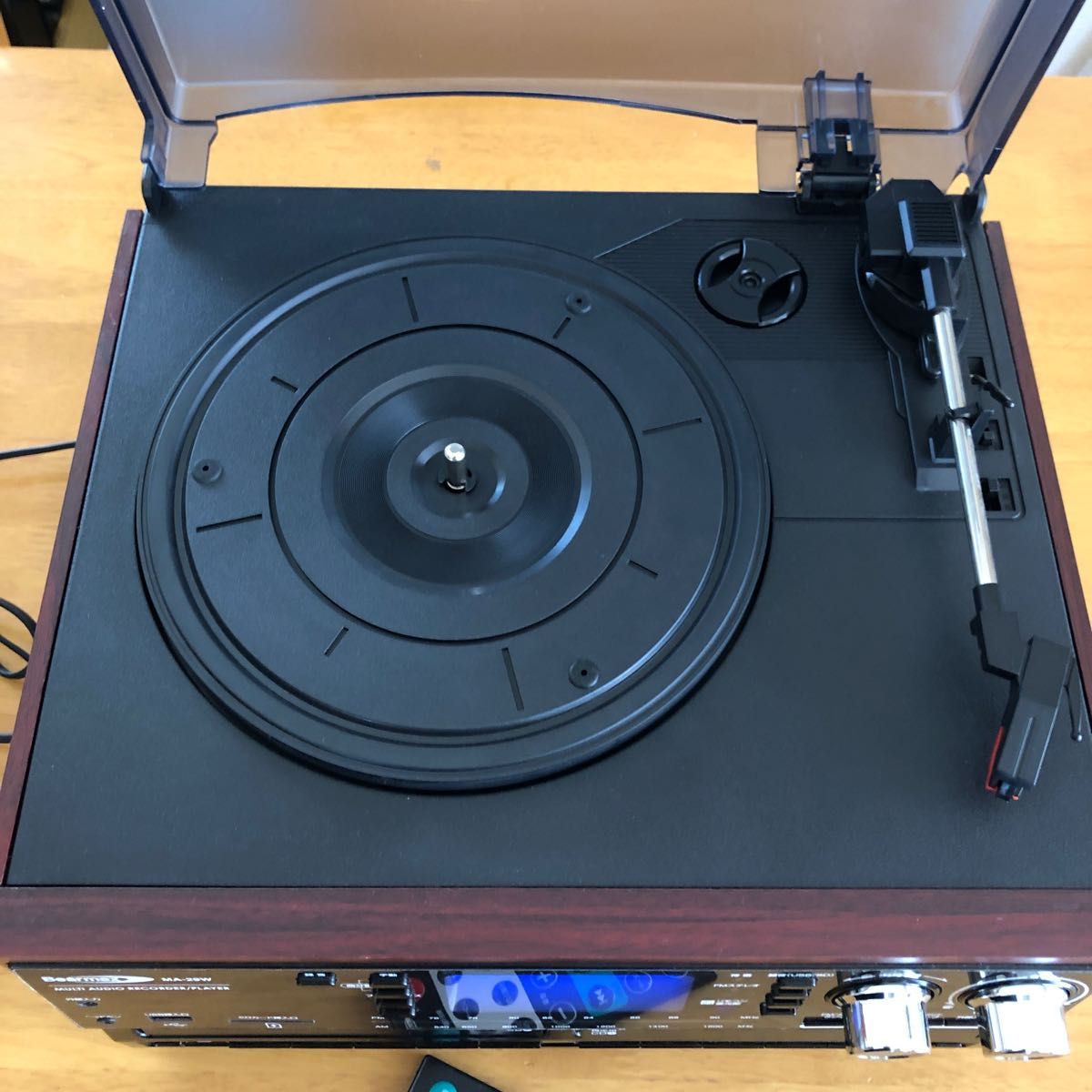 Bearmax マルチオーディオレコードプレーヤー(MA-29W)木製(美品 Bearmax マルチオーディオレコードプレーヤー(MA-29W)木製(美品