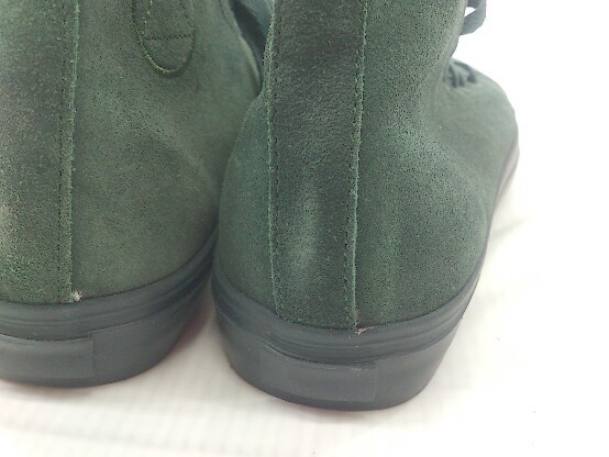 ◇ UNIF ユニフ スウェード調 ハイカット スニーカー シューズ サイズMen US9 Women US10.5 グリーン メンズ P 1211220008359_画像6