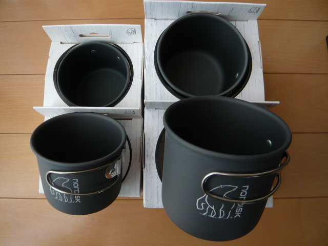 Nordisk ノルディスク Alu Mug アルミマグカップ 200ml×2 400ml×2