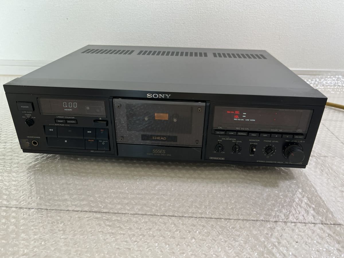 通電のみ確認済】SONY/ソニー TC-K555ESX ステレオ カセットデッキ