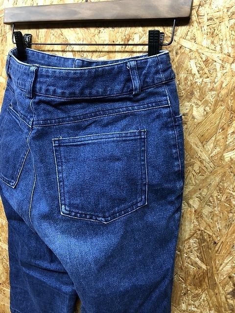  Ships [ made in Japan ] SHIPS Denim shorts jeans hem slit plain cotton × polyester × polyurethane 11 blue lady's 