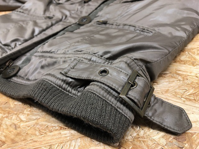  Tornado Mart famTORNADO MART femme military jacket quilting lining long sleeve polyester 100% 38 khaki lady's 