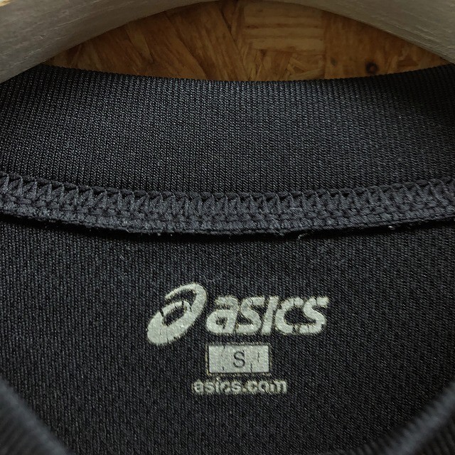 アシックス asics Tシャツ プラクティスシャツ 半袖 クルーネック 両面プリント バスケットボール フォトアート カットソー S 黒 メンズ_画像2