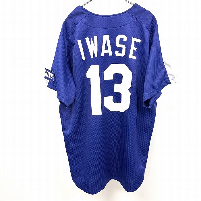 (株)一球 / CHUNICHI DRAGONS 中日ドラゴンズ FREE メンズ 野球 レプリカユニフォーム 背番号13番 IWASE 岩瀬仁紀 半袖 ポリ100% 青_画像1